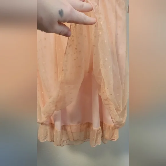 Inspires Hearts Blush Polkadot Juniors Dress - Picture 5 of 8